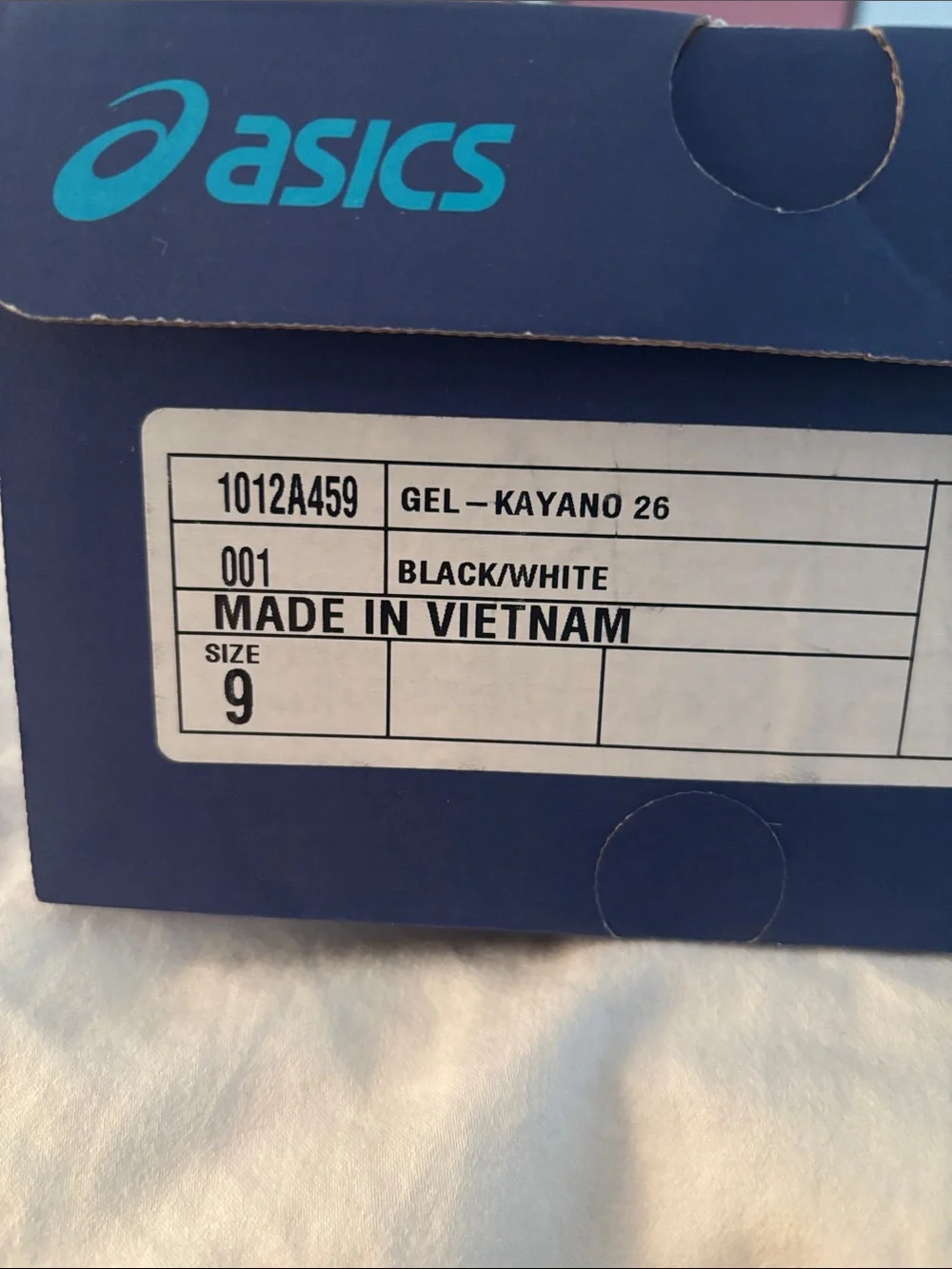 Asics Black and White Women’s Running Sneakers